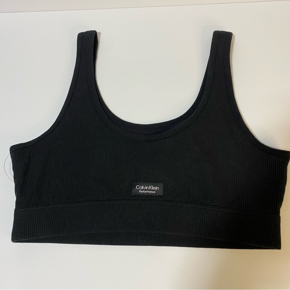 Calvin Klein Performance Women’s Stretch Black Sports Bra Size XL NWT - Picture 6 of 6